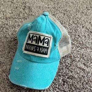 Turquoise Trucker Hat with Patch